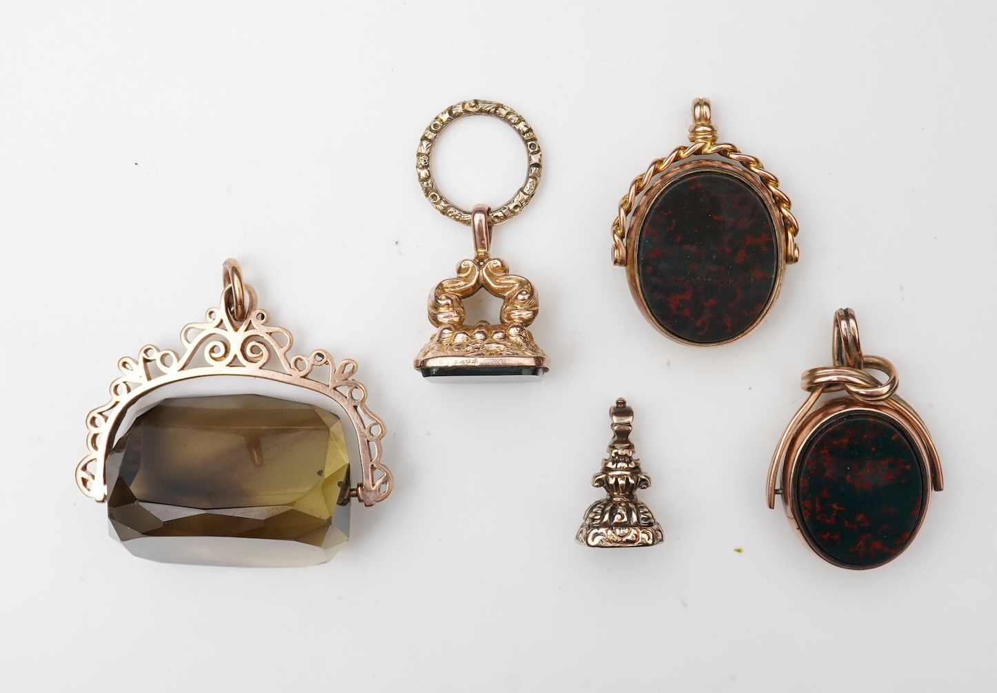 A collection of fob seals